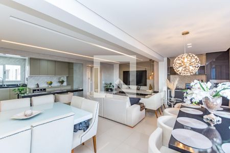 Sala de apartamento à venda com 4 quartos, 142m² em Buritis, Belo Horizonte