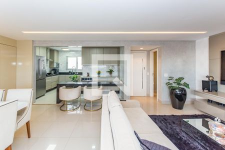Sala de apartamento à venda com 4 quartos, 142m² em Buritis, Belo Horizonte