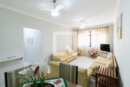 Sala de apartamento para alugar com 3 quartos, 110m² em Loteamento João Batista Julião, Guarujá