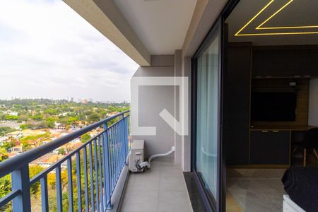 Varanda de kitnet/studio para alugar com 1 quarto, 29m² em Santo Amaro, São Paulo