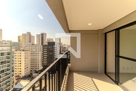 Varanda de apartamento para alugar com 2 quartos, 60m² em Vila Buarque, São Paulo
