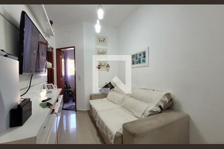 Sala de apartamento à venda com 2 quartos, 50m² em Vila Scarpelli, Santo André