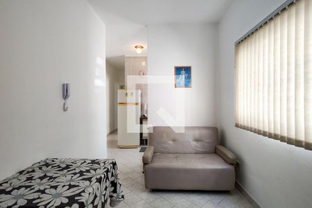 Sala de apartamento para alugar com 1 quarto, 34m² em Aviação, Praia Grande