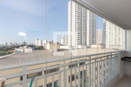 Varanda Studio de kitnet/studio para alugar com 1 quarto, 31m² em Santo Amaro, São Paulo