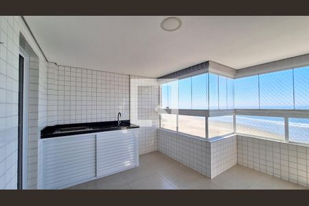 Varanda da sala de apartamento para alugar com 2 quartos, 80m² em Maracanã, Praia Grande