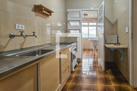 Cozinha de apartamento para alugar com 2 quartos, 70m² em Jardim Ana Maria, Guarujá