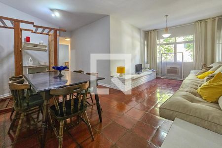 Sala de apartamento para alugar com 2 quartos, 70m² em Jardim Ana Maria, Guarujá