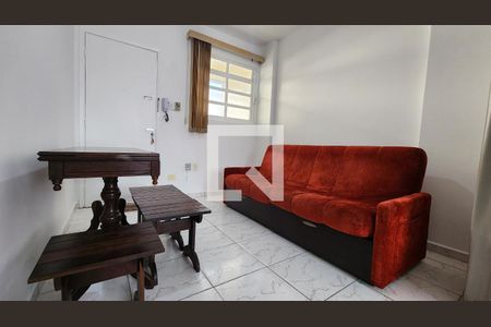 Sala de apartamento para alugar com 1 quarto, 37m² em José Menino, Santos