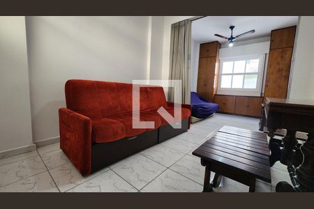 Sala de apartamento para alugar com 1 quarto, 37m² em José Menino, Santos