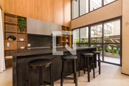 Studio à venda com 25m², 1 quarto e sem vagaÁrea comum - Área Gourmet