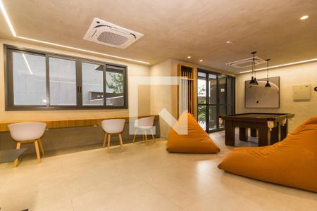 Studio à venda com 25m², 1 quarto e sem vagaÁrea comum - Espaço de Jogos