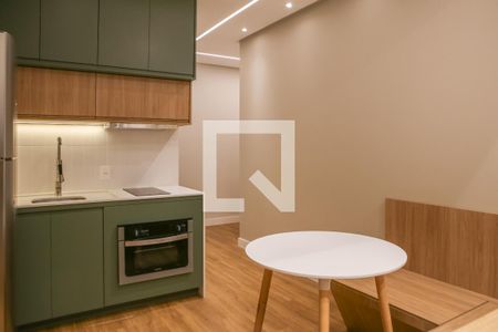 Sala e Cozinha de kitnet/studio à venda com 1 quarto, 30m² em Perdizes, São Paulo