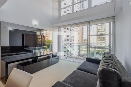 Sala de apartamento para alugar com 1 quarto, 65m² em Pinheiros, São Paulo