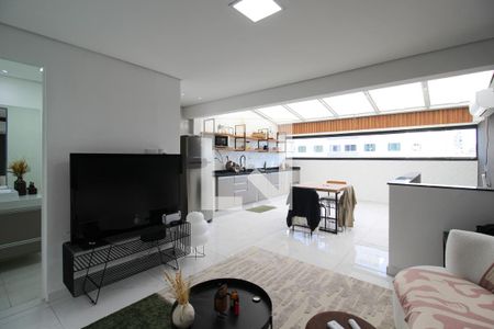 Sala de apartamento para alugar com 1 quarto, 75m² em Moema, São Paulo