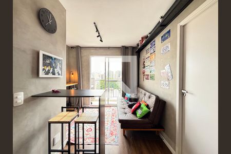 Sala de apartamento para alugar com 1 quarto, 27m² em Indianópolis, São Paulo