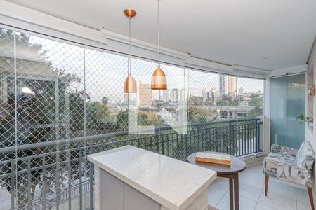 Varanda da Sala de apartamento à venda com 3 quartos, 123m² em Jardim Aeroporto, São Paulo