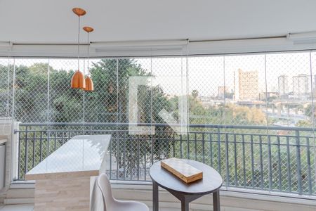 Varanda da Sala de apartamento à venda com 3 quartos, 123m² em Jardim Aeroporto, São Paulo