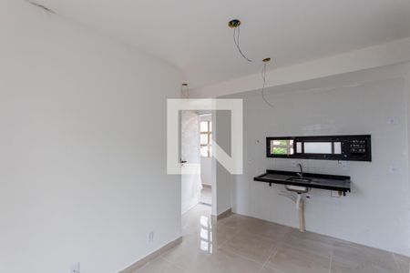 Sala e Cozinha de apartamento à venda com 2 quartos, 45m² em Campestre, Santo André