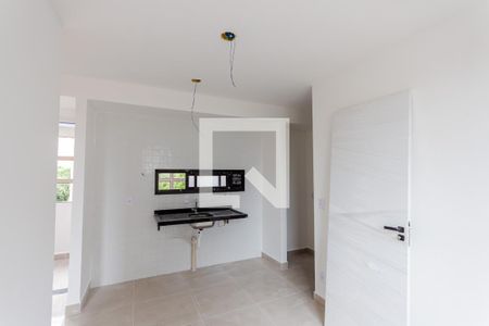 Sala e Cozinha de apartamento à venda com 2 quartos, 45m² em Campestre, Santo André