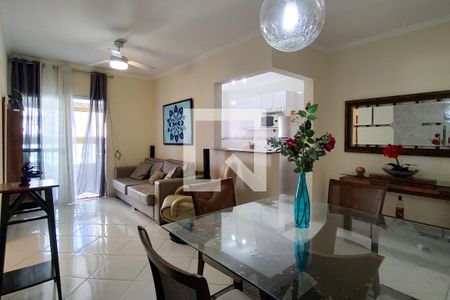 Sala de apartamento para alugar com 2 quartos, 88m² em Aviação, Praia Grande