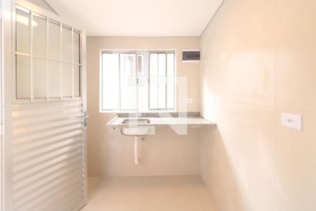 Sala e Cozinha de casa para alugar com 1 quarto, 39m² em Olímpico, São Caetano do Sul