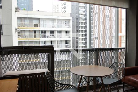 Studio para alugar com 26m², 1 quarto e sem vagaVaranda