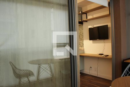 Studio para alugar com 26m², 1 quarto e sem vagaVaranda