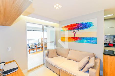 Sala de apartamento à venda com 3 quartos, 84m² em Jardim Caravelas, São Paulo