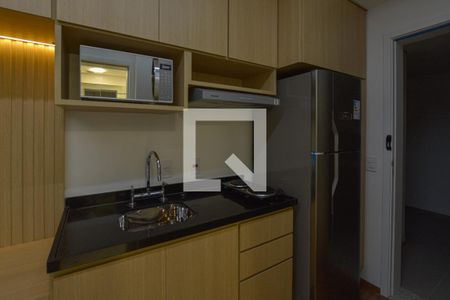 Cozinha de apartamento para alugar com 1 quarto, 30m² em Vila Mariana, São Paulo