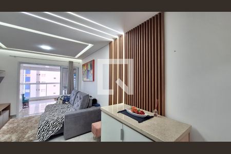 Sala de apartamento para alugar com 2 quartos, 80m² em Boqueirão, Praia Grande