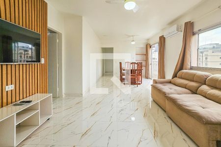 Sala de apartamento para alugar com 3 quartos, 114m² em Tortuga, Guarujá