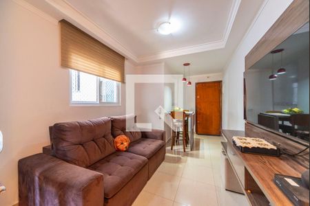 Sala de apartamento à venda com 2 quartos, 96m² em Vila Amabile Pezzolo, Santo André