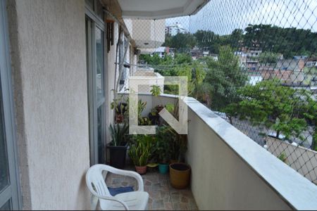 Varanda da Sala de apartamento à venda com 3 quartos, 81m² em Pechincha, Rio de Janeiro