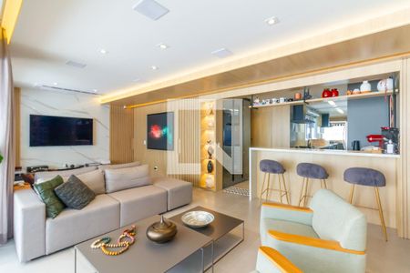 Sala de apartamento à venda com 2 quartos, 131m² em Vila Anastácio, São Paulo