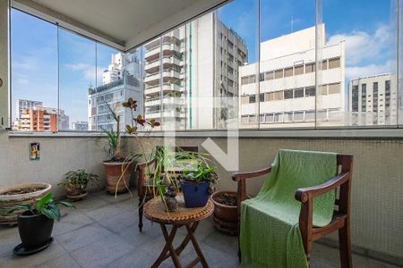 Sala - Varanda de apartamento à venda com 3 quartos, 188m² em Jardim Paulista, São Paulo