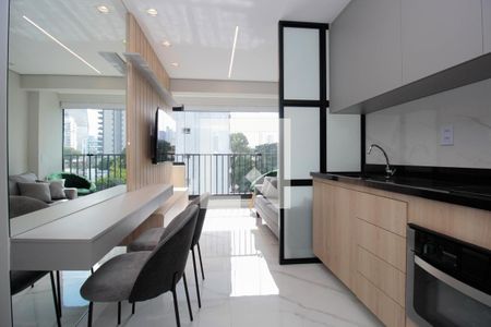 Cozinha de kitnet/studio à venda com 1 quarto, 30m² em Pinheiros, São Paulo