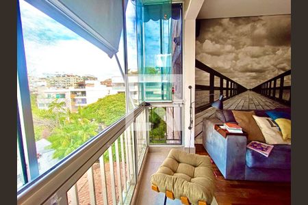 Varanda de apartamento à venda com 3 quartos, 140m² em Jardim Botânico, Rio de Janeiro