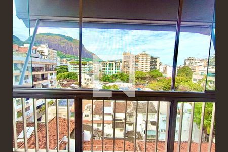Sala vista de apartamento à venda com 3 quartos, 140m² em Jardim Botânico, Rio de Janeiro