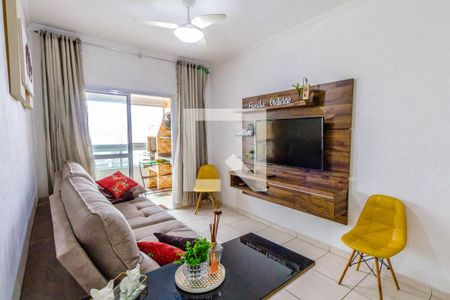 Sala de apartamento para alugar com 3 quartos, 92m² em Vila Tupi, Praia Grande