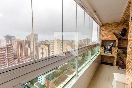 Varanda Gourmet de apartamento para alugar com 3 quartos, 92m² em Vila Tupi, Praia Grande