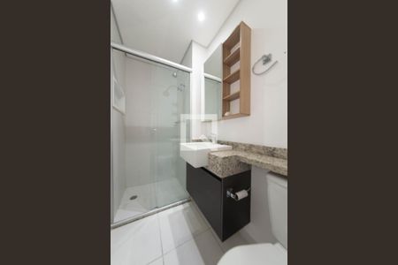 Banheiro de kitnet/studio à venda com 1 quarto, 22m² em Jardim das Acácias, São Paulo