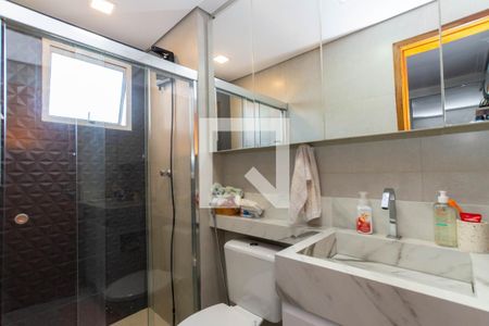 Banheiro da Suíte de apartamento à venda com 2 quartos, 55m² em Parque Continental I, Guarulhos