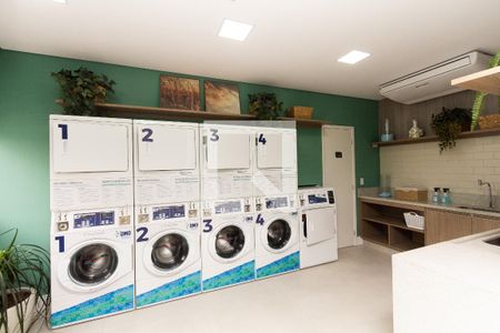 Studio para alugar com 25m², 1 quarto e sem vagaLavanderia