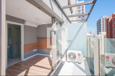 Studio à venda com 26m², 1 quarto e sem vagaVaranda