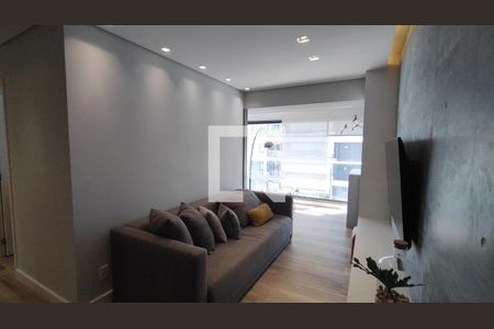 Sala de apartamento para alugar com 1 quarto, 64m² em Brooklin Paulista, São Paulo