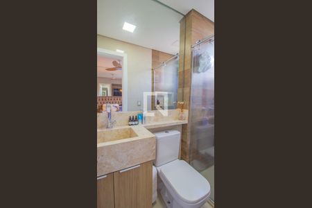 Banheiro da Suíte de apartamento à venda com 3 quartos, 80m² em Medeiros, Jundiaí