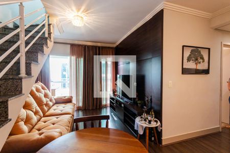 Sala de apartamento à venda com 3 quartos, 140m² em Vila Guiomar, Santo André