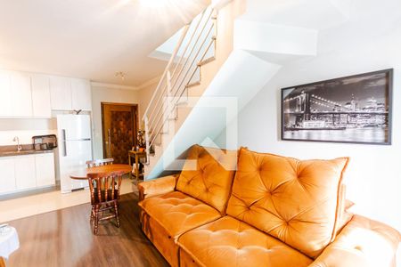 Sala de apartamento à venda com 3 quartos, 140m² em Vila Guiomar, Santo André