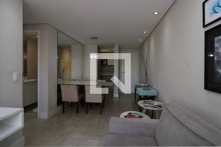 Sala de apartamento para alugar com 2 quartos, 51m² em Vila Scarpelli, Santo André
