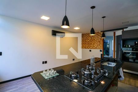 Sala cozinha de casa para alugar com 2 quartos, 80m² em Santa Rosa, Niterói